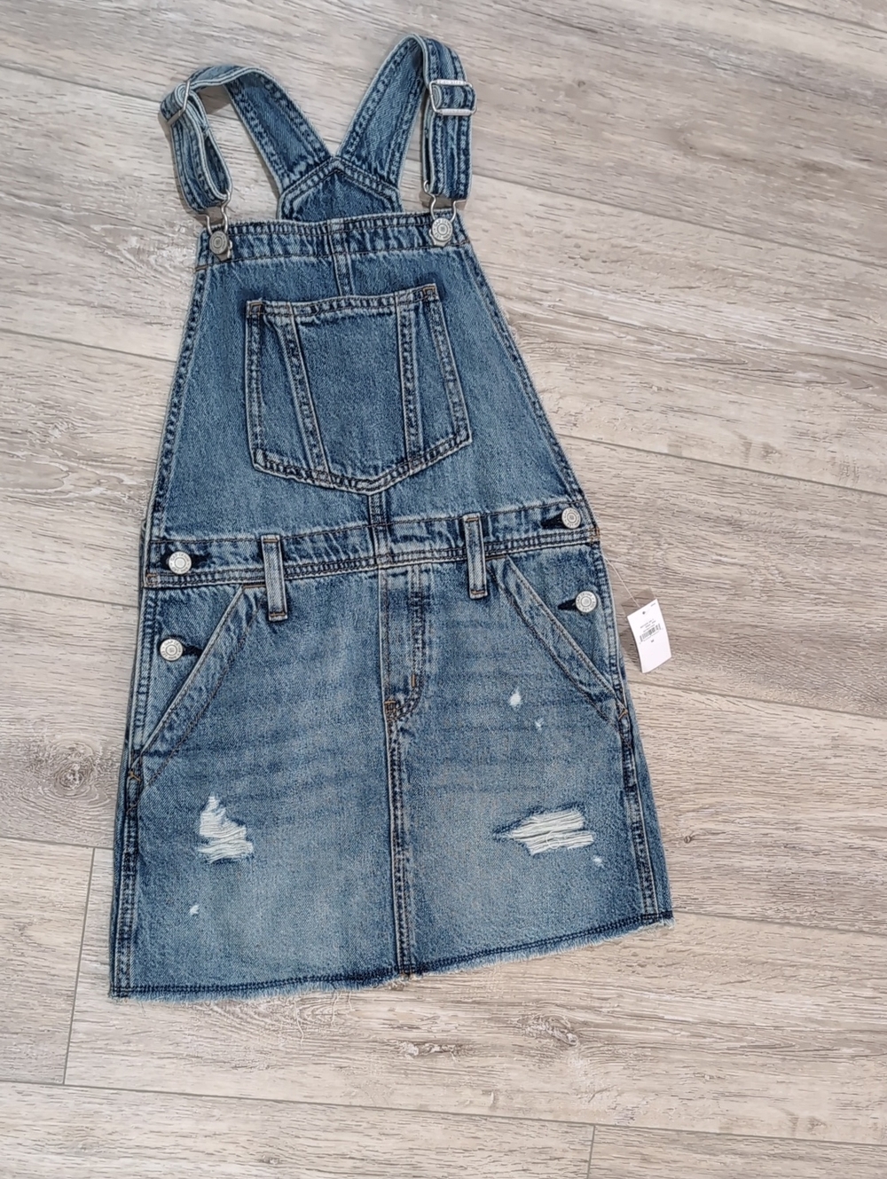 Denim Overall Dress for Kids - Blue